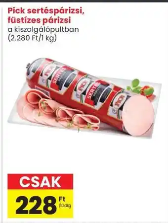 Interspar Pick sertéspárizsi, füstízes párizsi ajánlat