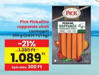 Interspar Pick Pickolino roppanós virsli ajánlat