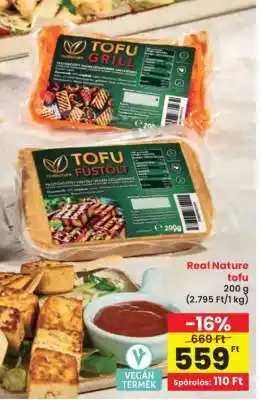 Interspar Real Nature tofu ajánlat