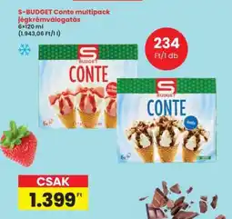 Interspar S-BUDGET Conte multipack jégkrémválogatás ajánlat