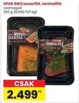 Interspar SPAR BBQ lazacfilé, tonhalfilé ajánlat