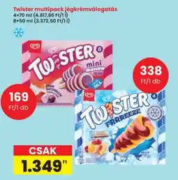 Interspar Twister multipack jégkrémválogatás ajánlat