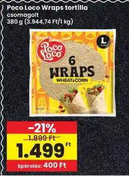 Interspar Poco Loco Wraps tortilla ajánlat