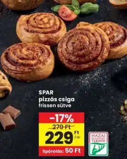 Interspar SPAR pizzás csiga ajánlat