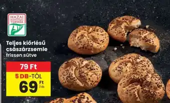 Interspar Teljes kiőrlésű császárzsemle ajánlat