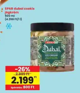 Interspar SPAR dubai csokis jégkrém ajánlat