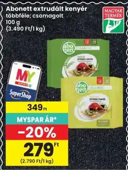 Interspar ABONETT Extrudált kenyér ajánlat