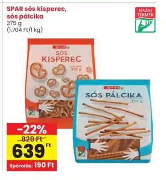 Interspar SPAR sós kisperec, sós pálcika ajánlat