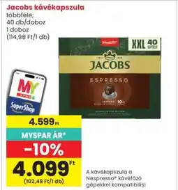 Interspar Jacobs kávékapszula ajánlat