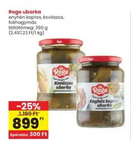 Interspar Rege uborka ajánlat