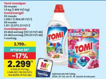 Interspar Tomi mosópor ajánlat