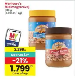 Interspar Marilussy's földimogyoróvaj ajánlat