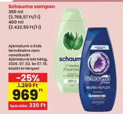 Interspar SCHAUMA Sampon ajánlat