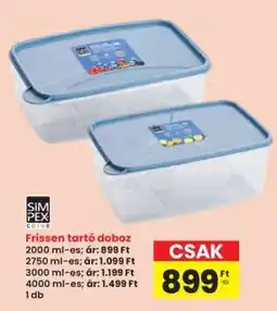 Interspar Frissen tartó doboz ajánlat