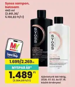 Interspar SYOSS Sampon / balzsam ajánlat