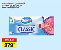 Interspar Ooops! papír zsebkendő ajánlat