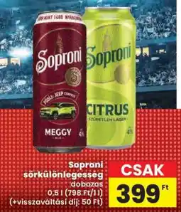 Spar Soproni sörkülönlegesség dobozos ajánlat