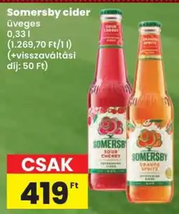 Spar SOMERSBY Cider ajánlat