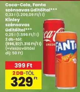 Spar Coca-Cola, Fanta szénsavas üdítőital ajánlat