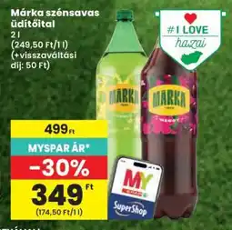 Spar Márka Szénsavas Üdítőital ajánlat