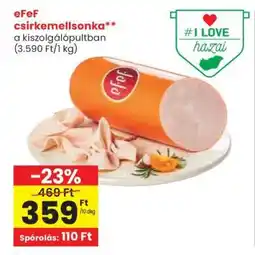 Spar eFeF csirkemellsonka ajánlat