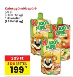 Spar Kubu Gyümölcspüré ajánlat