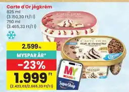 Spar CARTE D'OR Jégkrém ajánlat