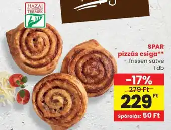 Spar SPAR pizzás csiga ajánlat