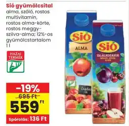Spar Sió gyümölcsital ajánlat
