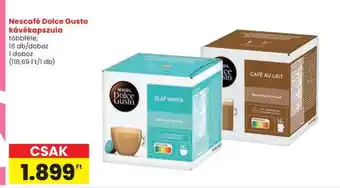 Spar NESCAFE Dolce Gusto kávékapszula ajánlat