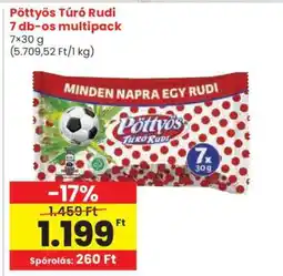 Spar Pöttyös Túró Rudi 7 db-os multipack ajánlat