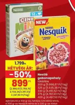 Spar Nestlé gabonapehely többféle ajánlat