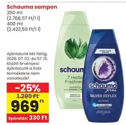 Spar SCHAUMA Sampon ajánlat