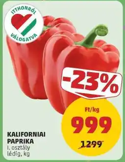PENNY Kaliforniai paprika ajánlat
