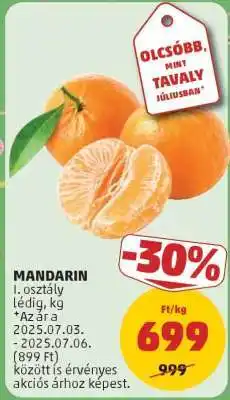 PENNY Mandarin ajánlat