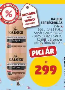 PENNY KAISER Sertésmájas ajánlat