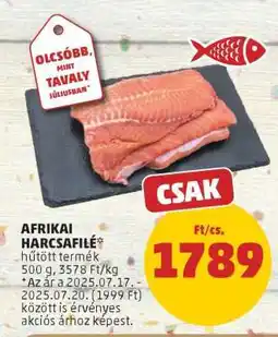 PENNY Afrikai Harcsafilé ajánlat
