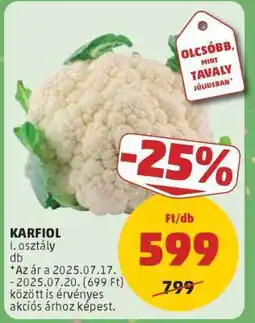 PENNY Karfiol ajánlat