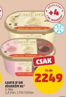 PENNY CARTE D'OR JÉGKRÉM XL ajánlat