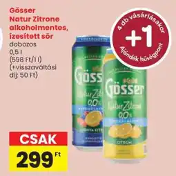 Spar Gösser Natur Zitrone alkoholmentes, ízesített sör ajánlat