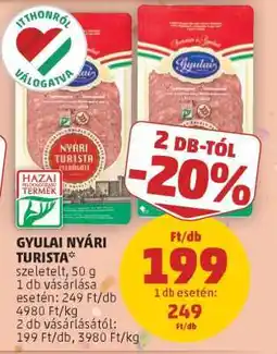 PENNY Gyulai Nyári Turista ajánlat