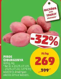 PENNY Piros újburgonya ajánlat