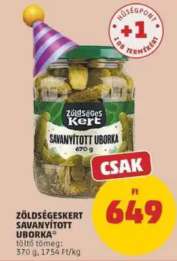 PENNY Zöldségeskert Savanyított Uborka ajánlat