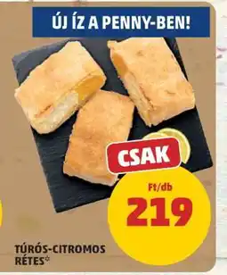 PENNY Túrós-citromos rétes ajánlat