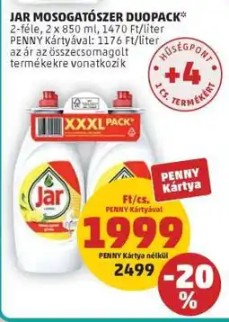 PENNY JAR Mosogatószer Duopack ajánlat
