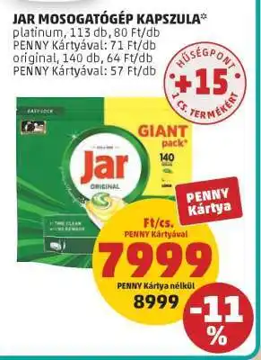 PENNY Jar mosogatógép-kapszula ajánlat