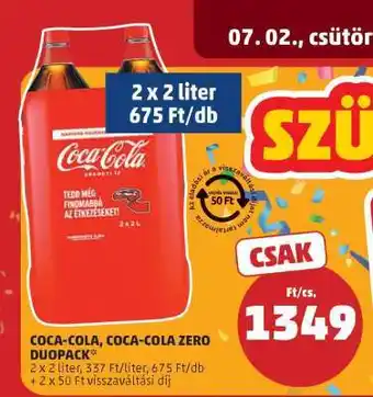PENNY Coca-Cola, Coca-Cola Zero Duopack ajánlat