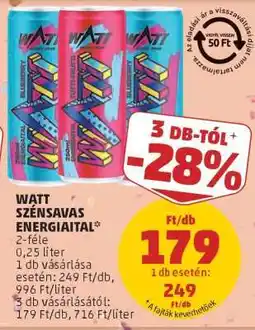 PENNY Watt Szénsavas Energiaital ajánlat