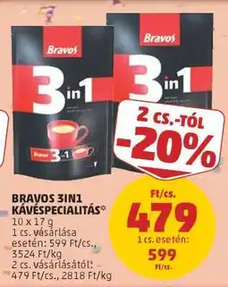 PENNY BRAVOS 3IN1 KÁVÉSPECIALITÁS ajánlat
