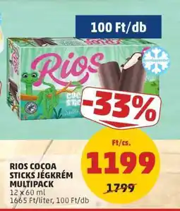 PENNY RIOS COCOA STICKS JÉGKRÉM MULTIPACK ajánlat